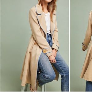 ISO: Anthropologie Piped Trench Coat
